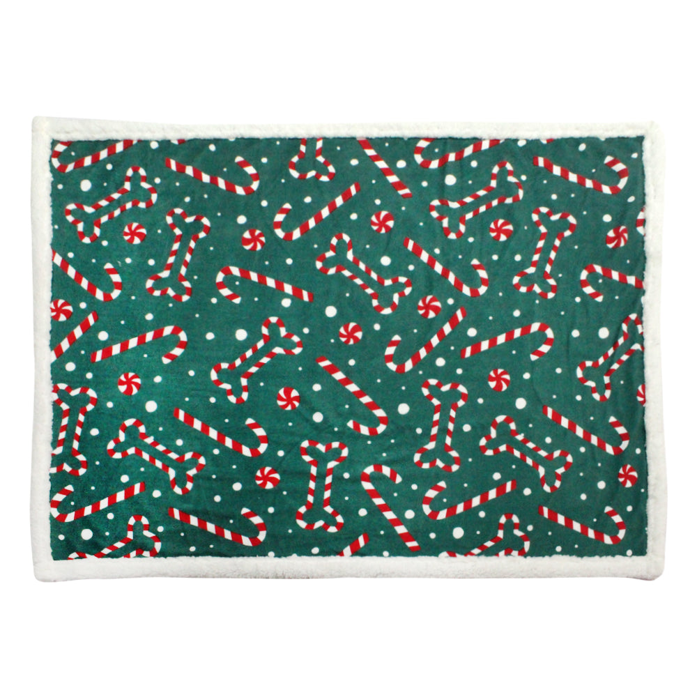 Candy Pattern Print Hooded Blanket