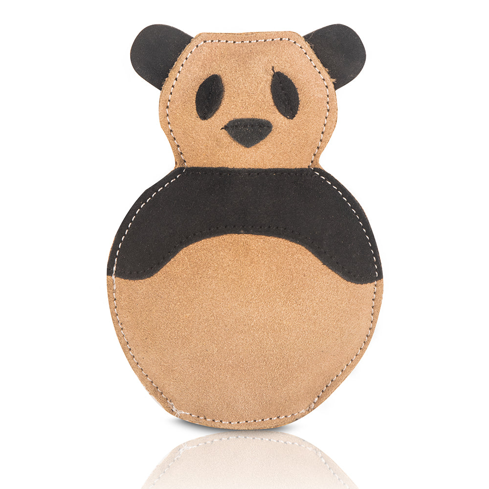 Panda Suede and Leather Chew Toy Pawpourri