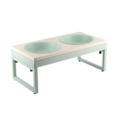 UV Leaf Pattern Metal Foldable Leg Dog Diner
